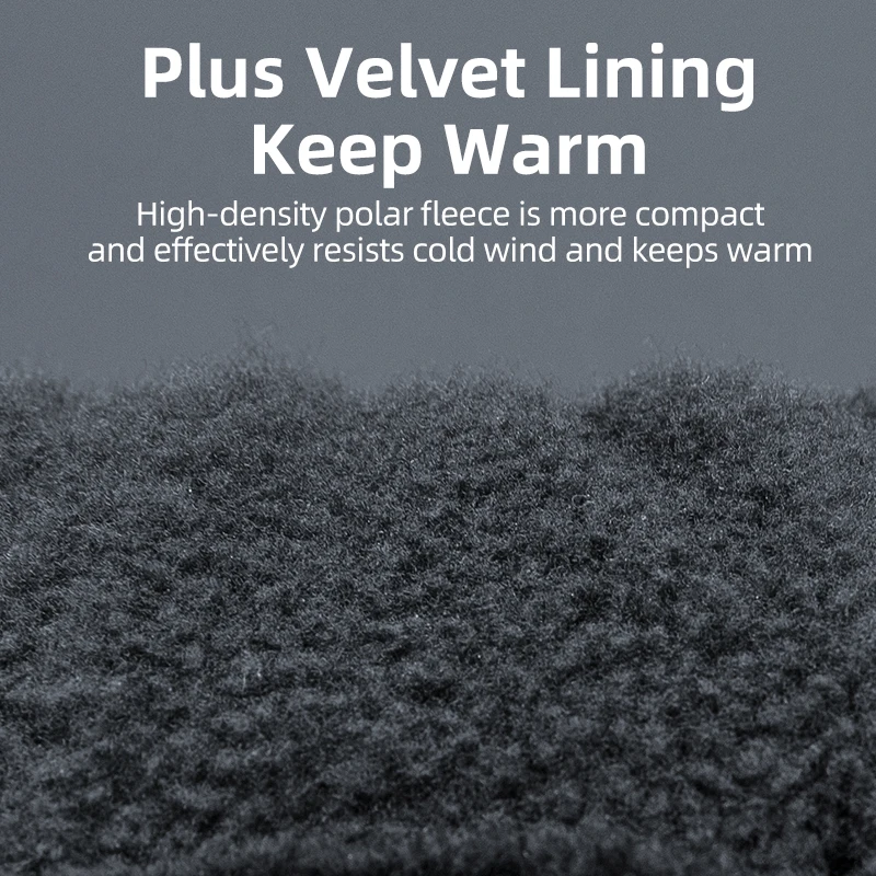 ROCKBROS Winter Bicycle Gloves Touch Screen Thermal Fleece Climbing Skiing Bike Gloves Men Women Windproof Warm Cycling Gloves 5