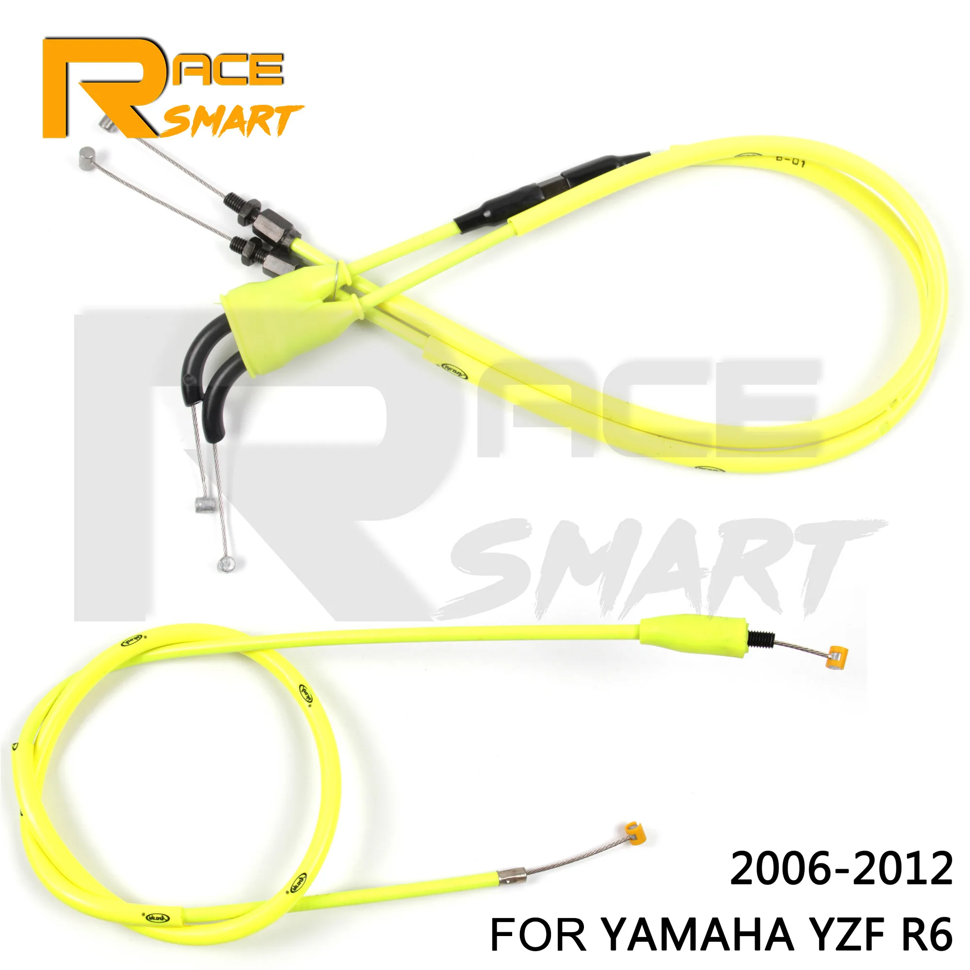 

Трос сцепления дроссельной заслонки для мотоцикла YAMAHA YZFR6 2006-2012, часть стальной проволоки 2007, 2008, 2009, 2010, YZF R6, цвет черный