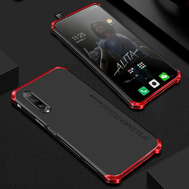 Red Black Противоударный металлический корпус для huawei Honor 9X/Pro, роскошный тонкий жесткий алюминиевый резиновый чехол для Honor 9X/Pro, чехол - Цвет: Red Black