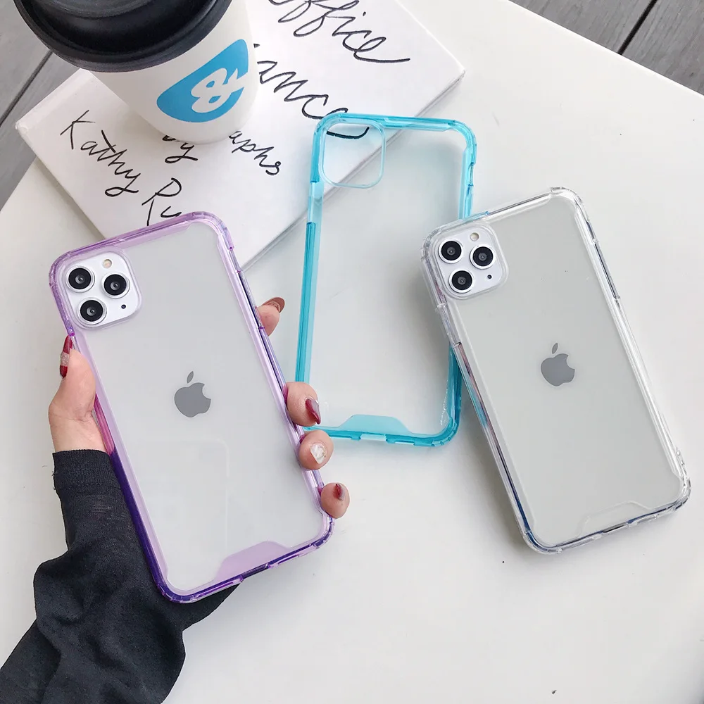 Противоударный Прозрачный чехол для iPhone 12 Pro 8 7 6 6S Plus противоударный защитный 11 X XS