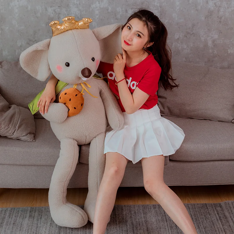 Mouse with Biscuit Stuffed Animal Valentine's Day Kawaii Mouse Christmas Present Doll Toy Kids Gift
