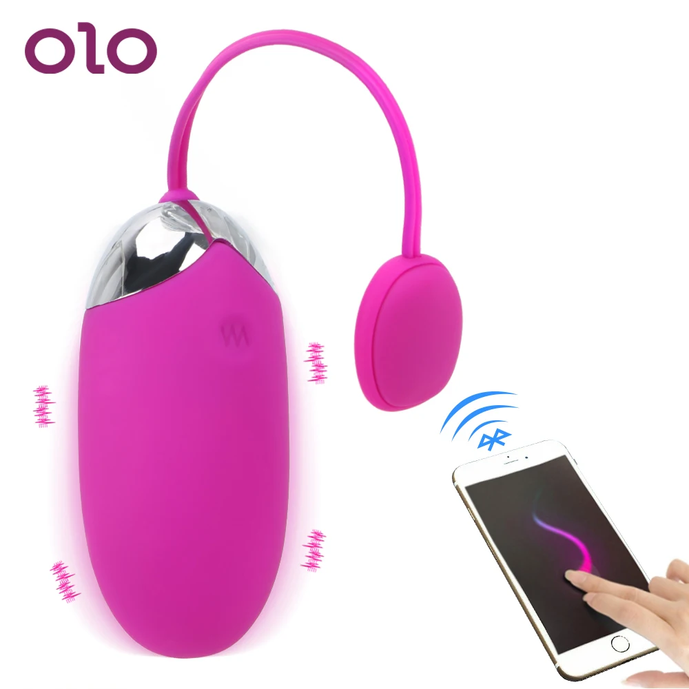 Вибратор пуля OLO с Bluetooth Беспроводное дистанционное управление вибрирующее яйцо