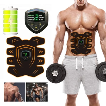 

Ems Usb Abdominal Muscle Trainer Machine EMS Wireless Muscle Stimulator Smart Fitness for Weight Loss Body Massager