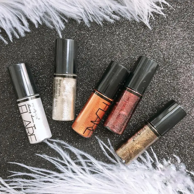 Портативные 9 цветов тонкие перламутровые металлические блестящие тени для век