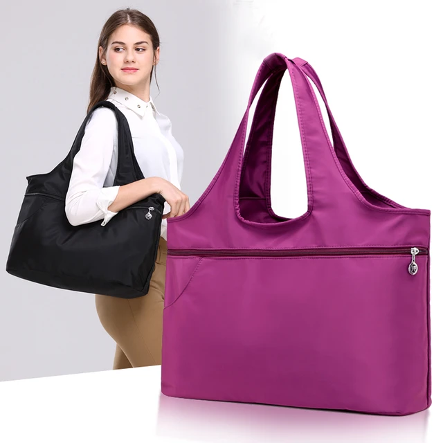 Winter Large Capacity Shoulder Bag Women Waterproof Nylon Padded Bags Space  Cotton Feather Down Tote Female Quilted Handbags
