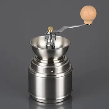 

Manual Coffee Coffee Grinder Ceramic Core Handmade Stainless Steel with Spice Pepper Handy
