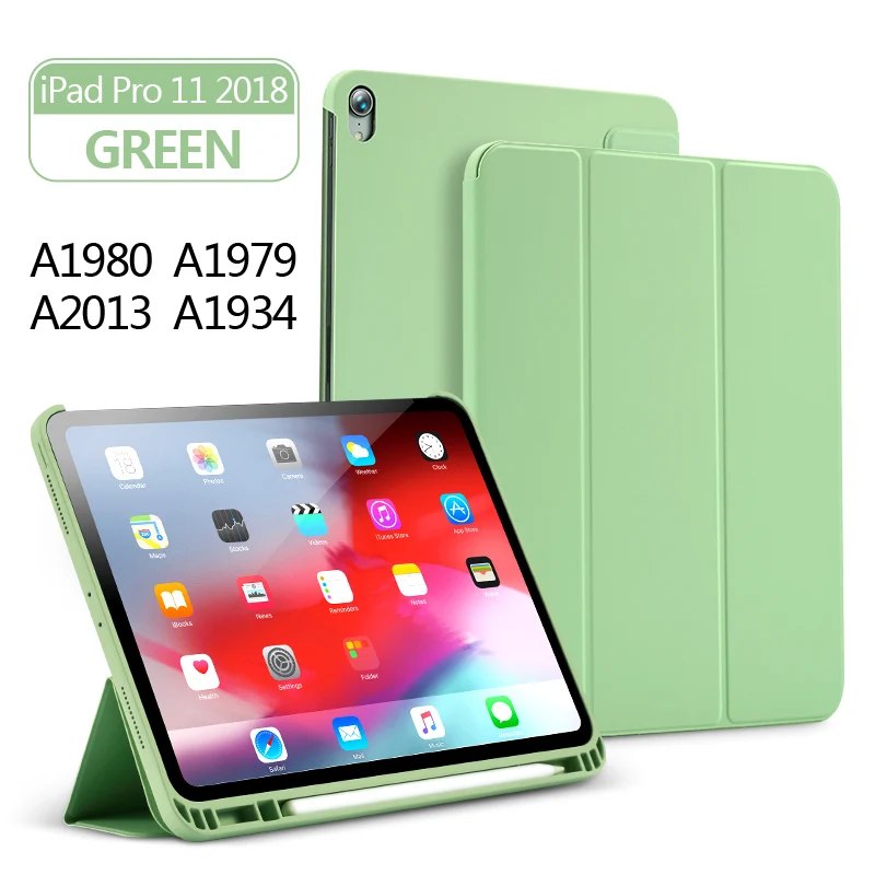 green Pro 11 Для iPad Air 3 чехол для Apple iPad 9,7 планшет жидкий силиконовый корпус с держателем для ручки для iPad Pro 11 10,5 дюймов Чехол - Цвет: green Pro 11