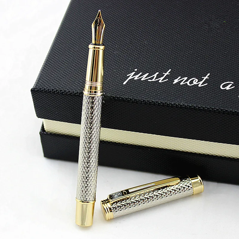 Ручка перьевая с золотистым наконечником под кожу крокодила|ink pen|pen fountain penpen pen |