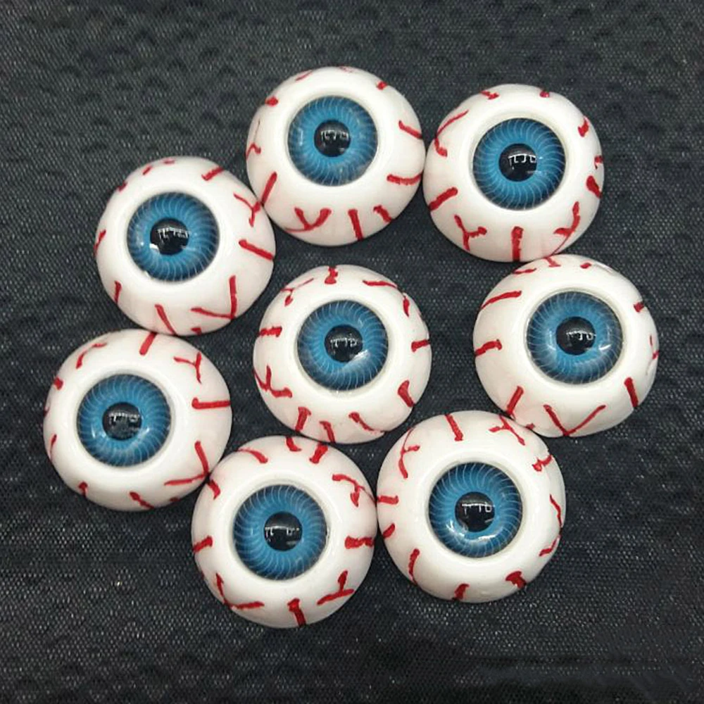 20pcs Horror bloodshot eyeball For newborn Realistic Doll Half Round Hollow Back False Eyes DIY Eyes Halloween Prop Decor 20pcs Horror bloodshot eyeball For newborn Realistic Doll Half Round Hollow Back False Eyes DIY Eyes Halloween Prop Decor