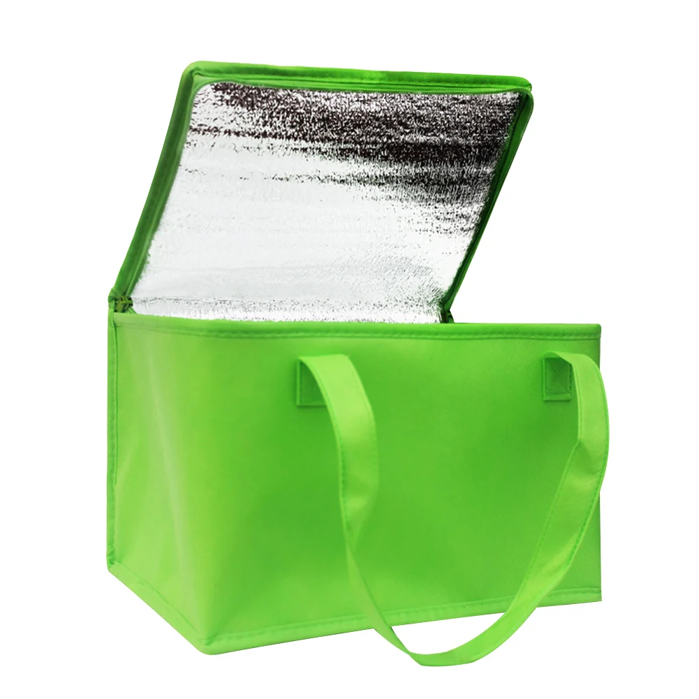 Алюминиевая фольга термальная Большая Емкость Водонепроницаемая портативная изолированная сумка для торта складная коробка для завтрака кулер упаковка для льда еда