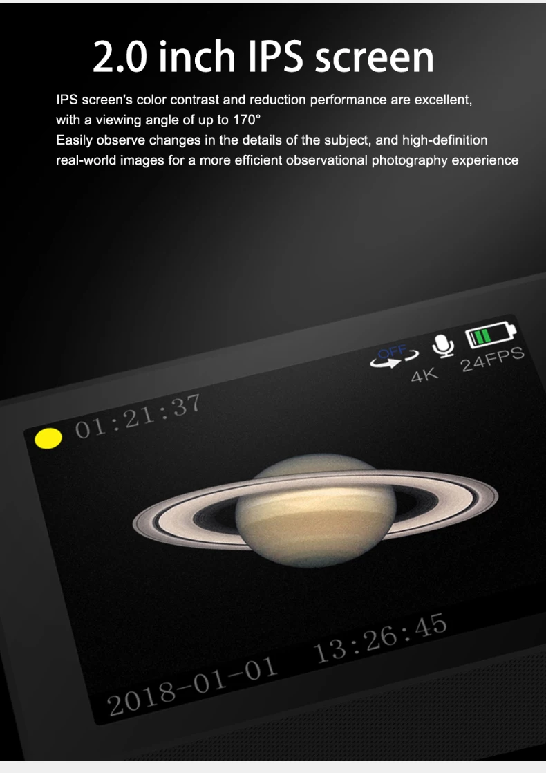 Wireless WiFi electronic eyepiece 20 megapixel new astronomical telescope with micro screen HD