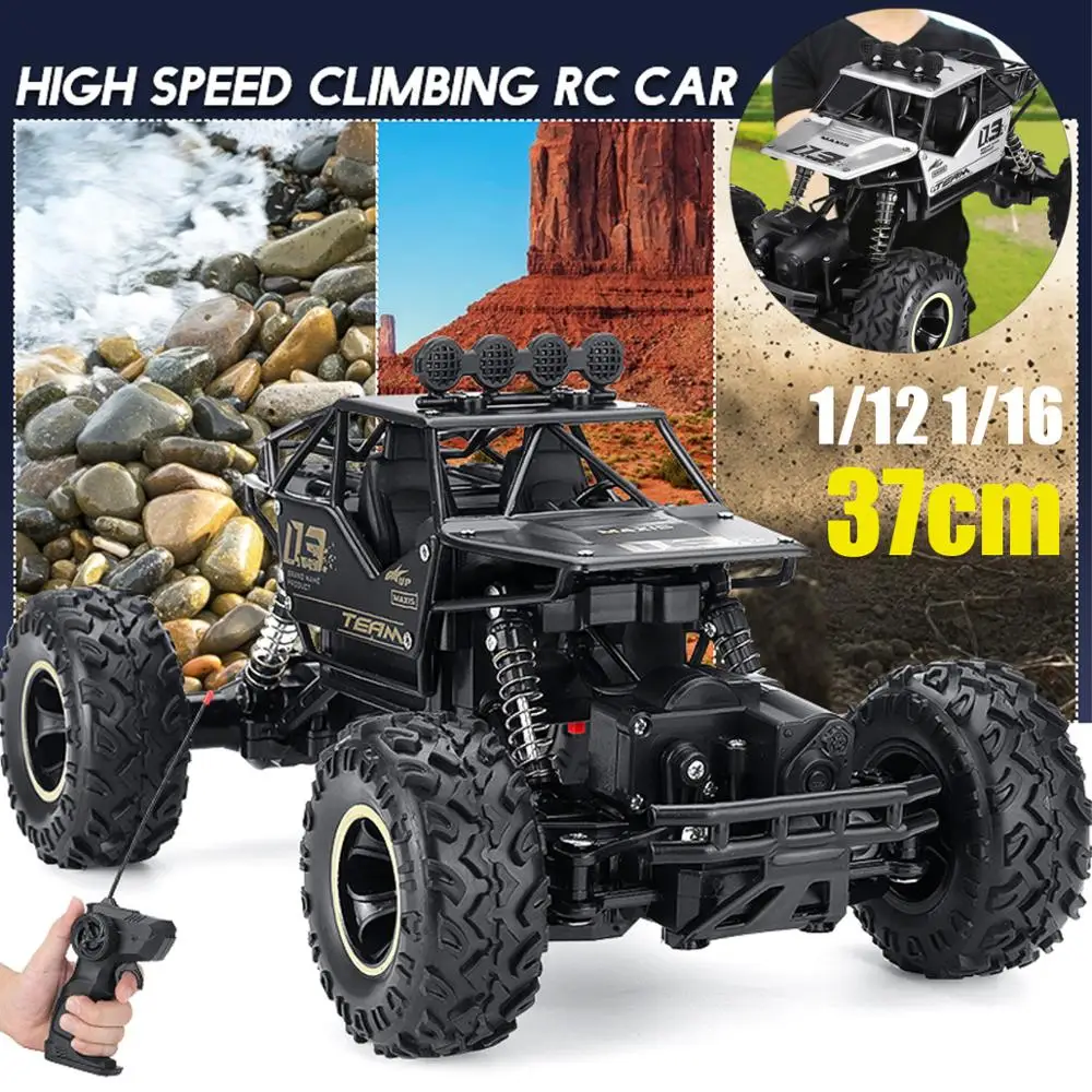 Koop 4WD Rc Auto 112 116 28 37 Cm 2.4Ghz Radiogestuurde Off Road Klimmen Model Rc Elektrische auto Speelgoed Voor Kinderen Jongens