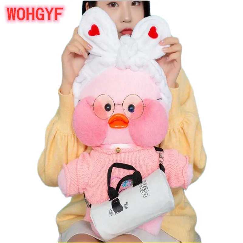 50 см Kawaii LaLafanfan плюшевая игрушка Кафе утка Милая Утка Мягкая набивная кукла