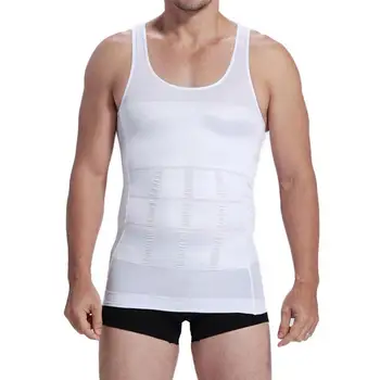 

HOT Sexy Men's Slim Body Tummy Belly Fatty Vest T Shirt Shape Plus Corset wear Size Underwear S5N9