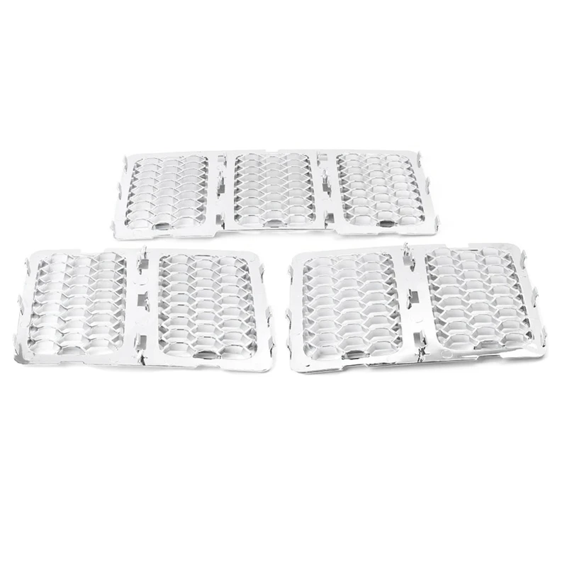 

1Set of Car Stickers for Jeep Grand Cherokee 2014-2016 Front Grilles Decorative Cover Honeycomb Grid for Grand Cherokee Accessor