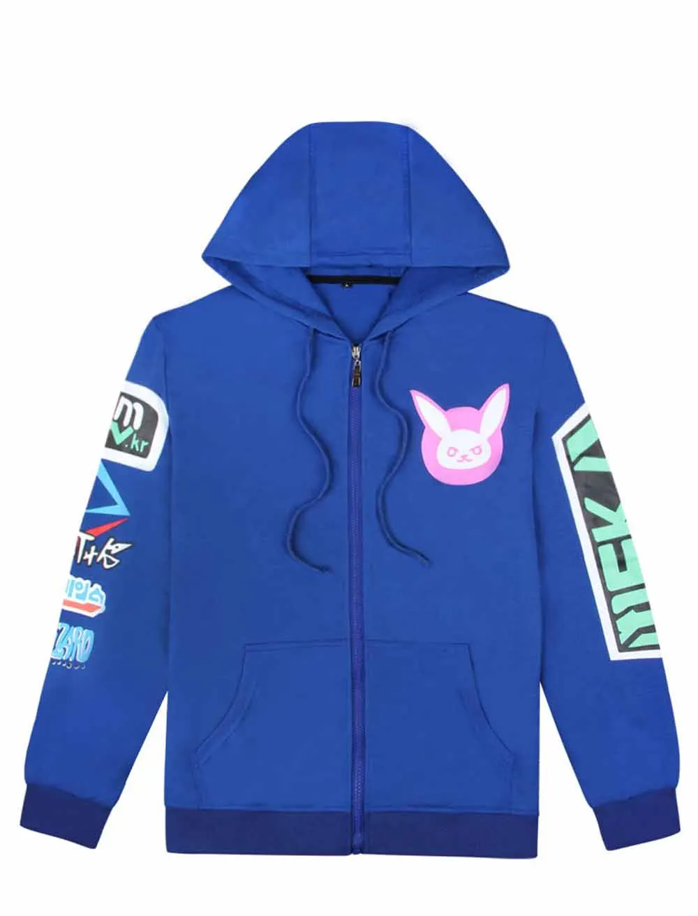 VEVEFHUANG косплей игры OW D. VA Dva костюмы Хана Сонг 3D печатных Толстовка Косплей игры аниме мультфильм с капюшоном D. Куртка VA - Цвет: clothes