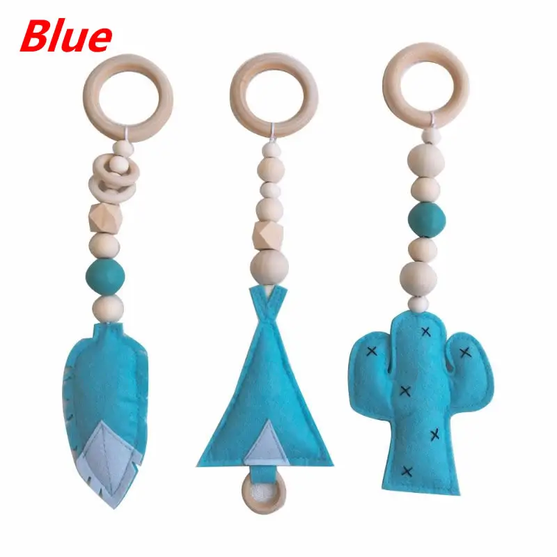 Blue Детская Спортивная игрушка рамка сенсорная детская комната украшение детская одежда деревянная стойка 634F - Цвет: Blue