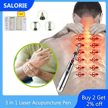 

Laser Acupuncture Pen Electronic Meridian Energy Pen Acupuncture Point Detector Massage Pen Body Massager Pain Relief Therapy