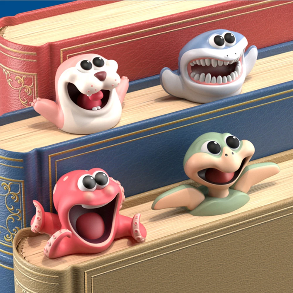 3D стерео мультфильм маркер животные закладки для книг Серия океан Печать