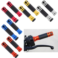 1 Pair Metal Rubber Gel Ergonomic Handlebar Grips Hand Grips 7/8inch for Motorcycle Sports MTB Bike
