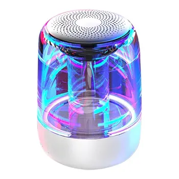

High Stereo C7 Wireless Speaker Subwoofer Portable Colorful Lighting Car Crystal Glass Speaker