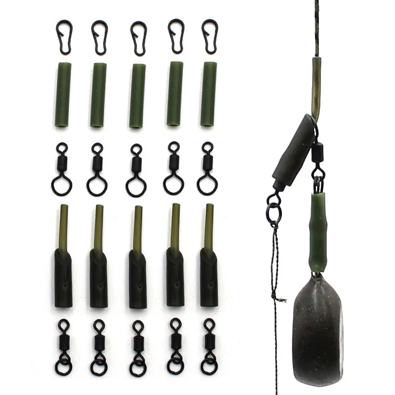 Carp Rig Running Rig With Tubing 25PCS Accessories For Carp