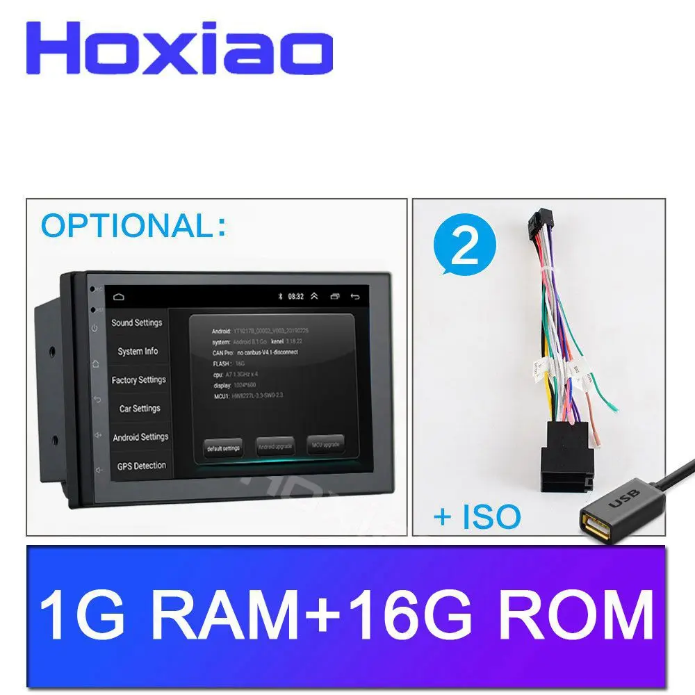 2 Din gps Android 8,1 Автомобильный DVD радио плеер 2 ГБ 32 ГБ четырехъядерный мультимедийный двойной Din для kia Ford Nissan Toyota Volkswagen Mazda