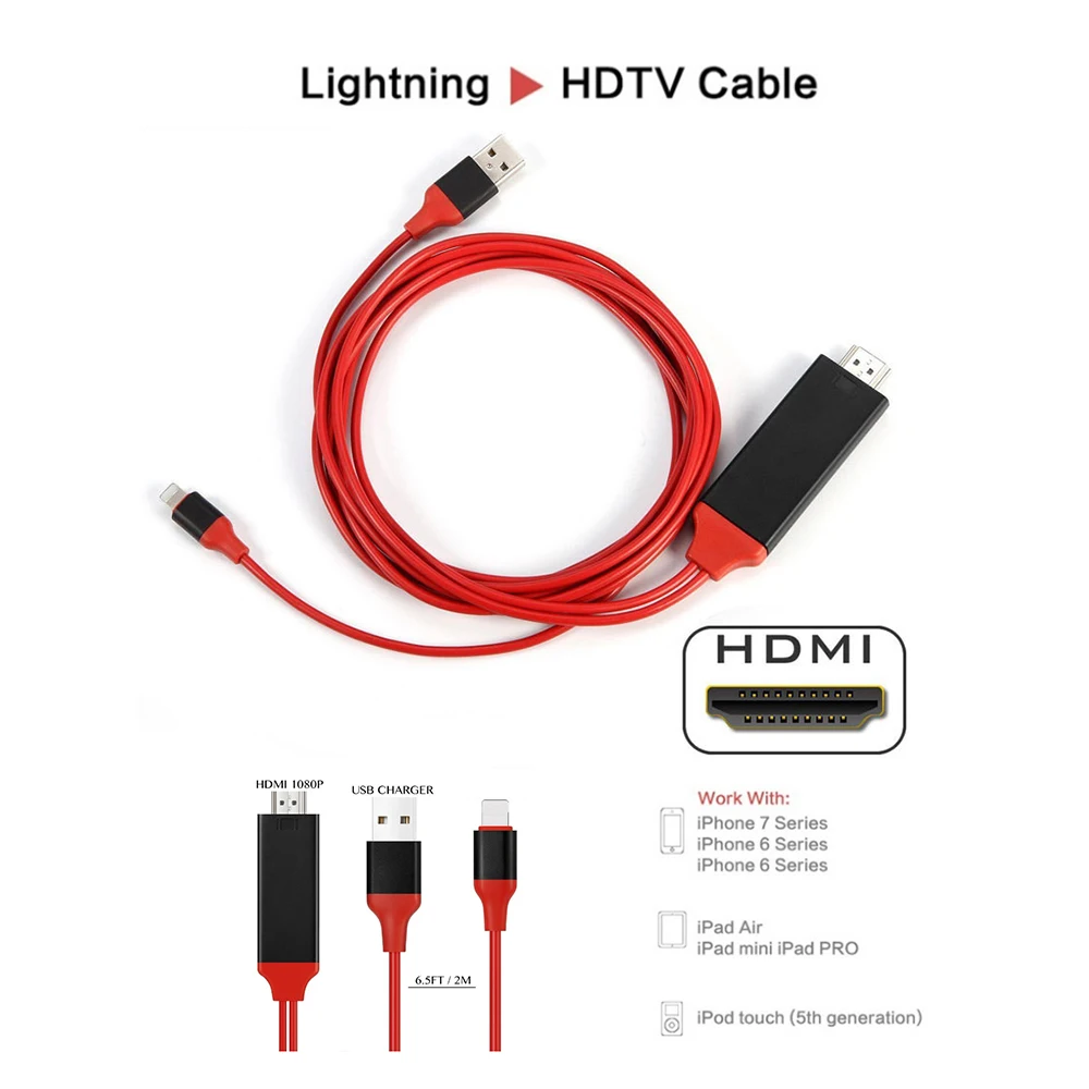 

TV stick HDMI Male Cable HD 1080P HDMI Cable Converter USB Tv Tuner Spotify Youtube, For IOS