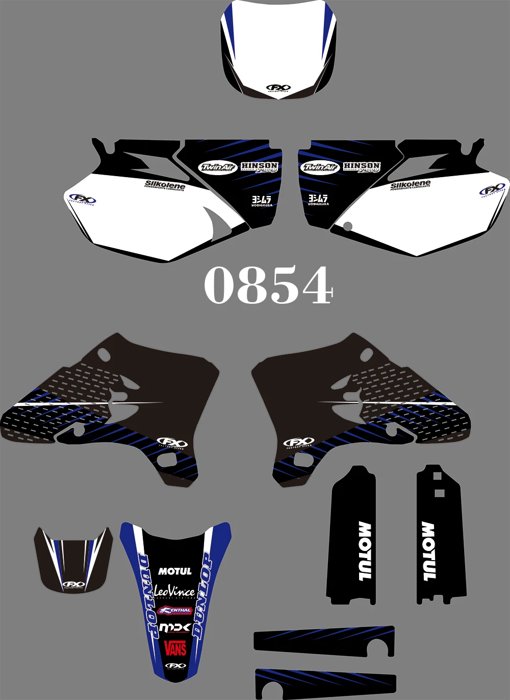 0854 мотоциклетные команды графические и фоны наклейки Наборы для YAMAHA YZ250F YZ450F 2003 2004 2005