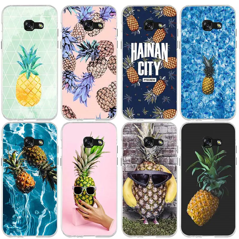 

Cute Cartoon Pineapple Soft TPU Phone Cases For Samsung Galaxy A3 A5 A7 J5 J7 J8 J3 J4 J6 2017 2018 J2 2016 Back Cover Coque