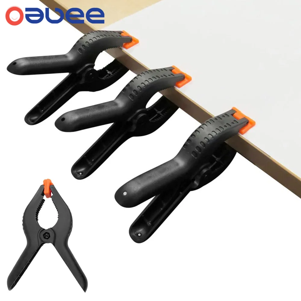 Oauee 2 Inch Spring Clamps DIY Woodworking Tools Plastic Nylon Clamps