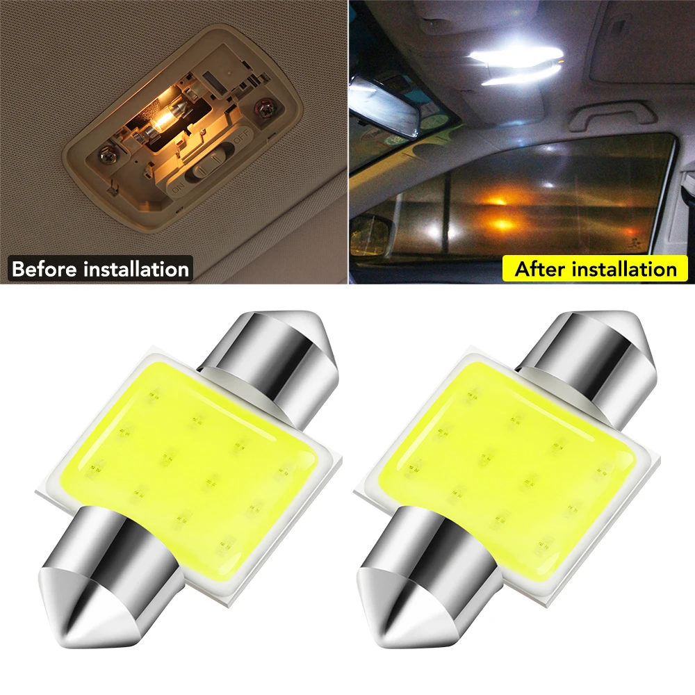 2 шт. C5W C10W светодиодный автомобиль Подсветка салона Canbus для Citroen C4 C5 C3 Пикассо Xsara