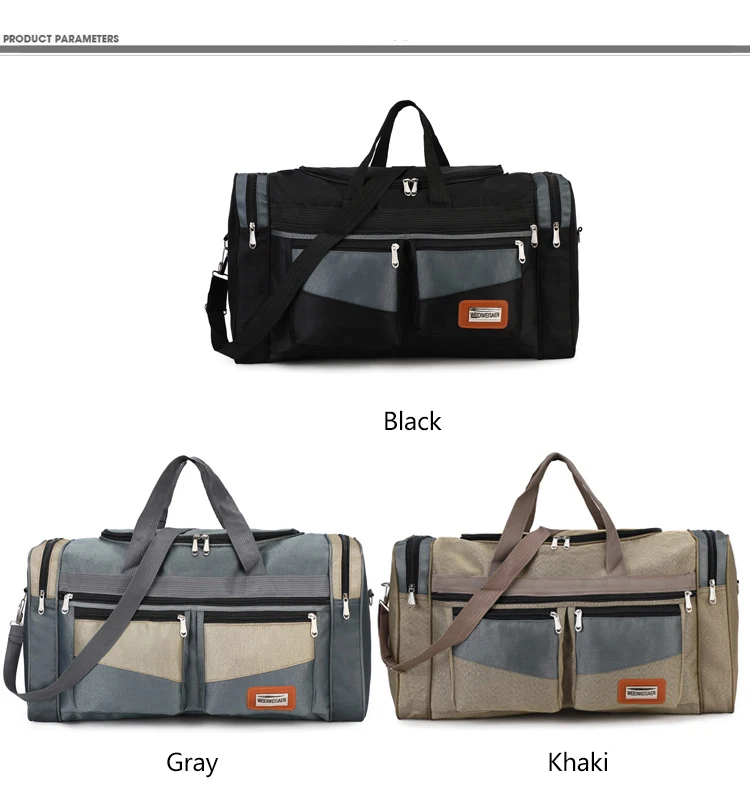 Новая модная нейлоновая мужская дорожная сумка кубическая водонепроницаемая сумка для выходных многокарманная сумка для переноски багажа