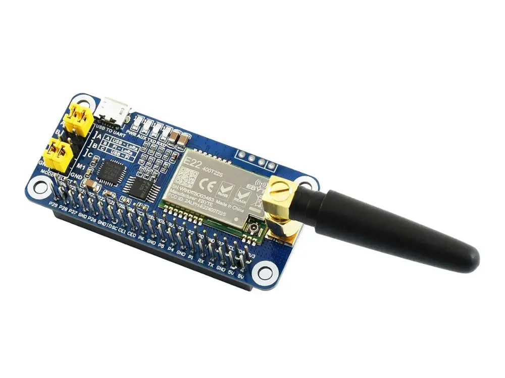 Faixa de Freqüência Adequado para Controle Coleta de Dados Baseado em Sx1268 Lora Cobre Mhz Industrial Casa Inteligente Sx1268 433 m Hat