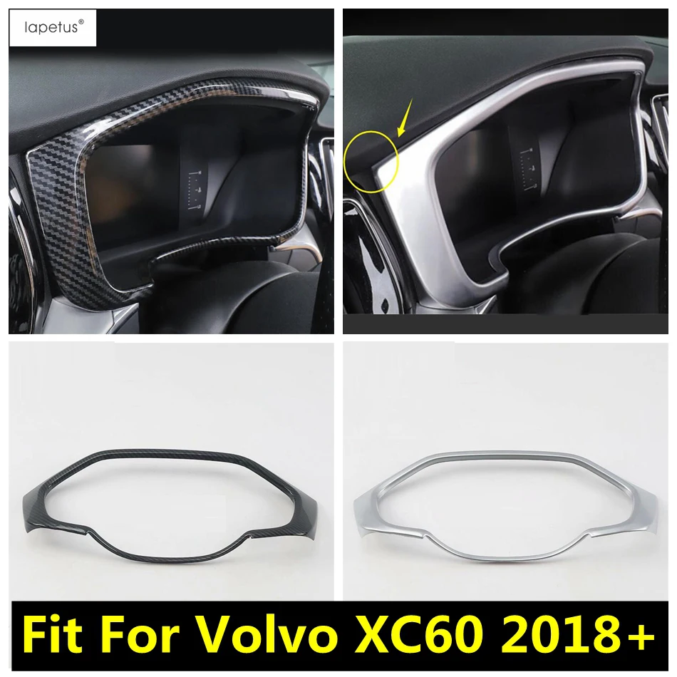 

ABS Dashboard Instrument Panel Screen Frame Cover Trim Fit For Volvo XC60 2018 - 2021 Matte / Carbon Fiber Accessories Interior