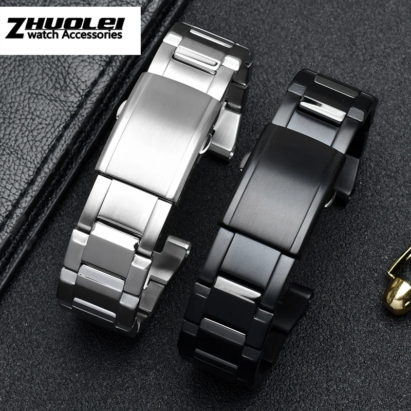 Высокое качество 316L Нержавеющая сталь ремешок для C-asio GSHOCK зубчатый стальной ремень GST-210D S100D/S110D/W300/W110 аксессуары