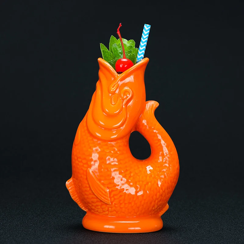 Бар 3D Рыба Моделирование Tiki кружка Гавайская керамика Коктейль стекло бармен специальный напиток вино стакан сок молочный чай напиток чашка