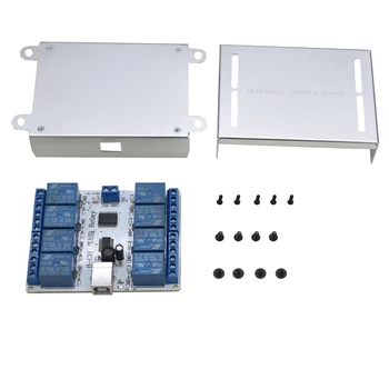 

8 Channel USR800 Controller 12V USB Board Module Controller for Automation Robotics Smart Home Silver