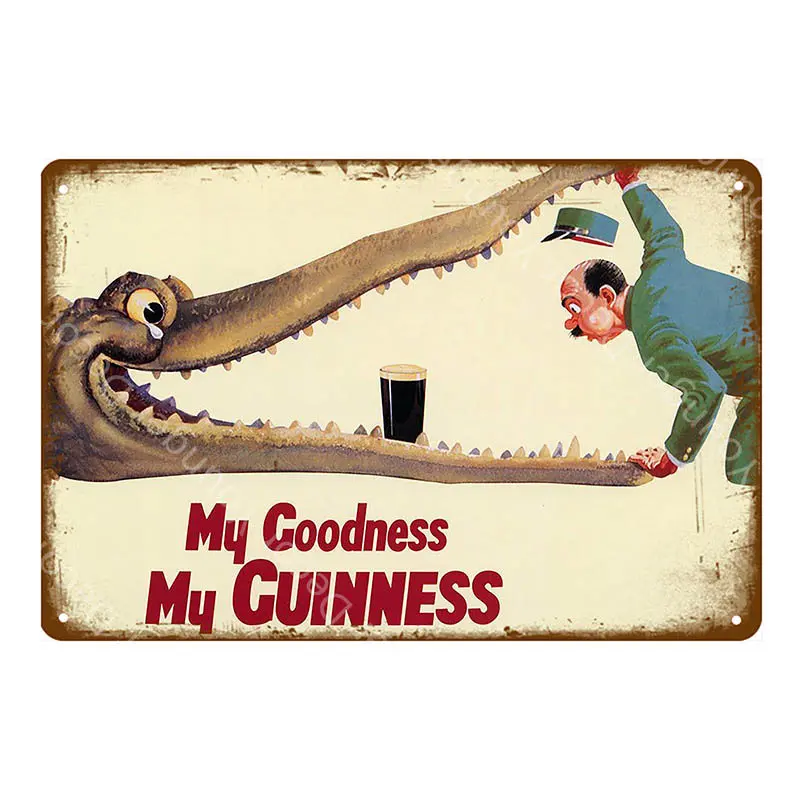My goodth My Guinness металлическая живопись винтажные наклейки Бар Паб декоративная табличка домашний декор реклама пива оловянный знак YI-056 - Цвет: YD4146EI