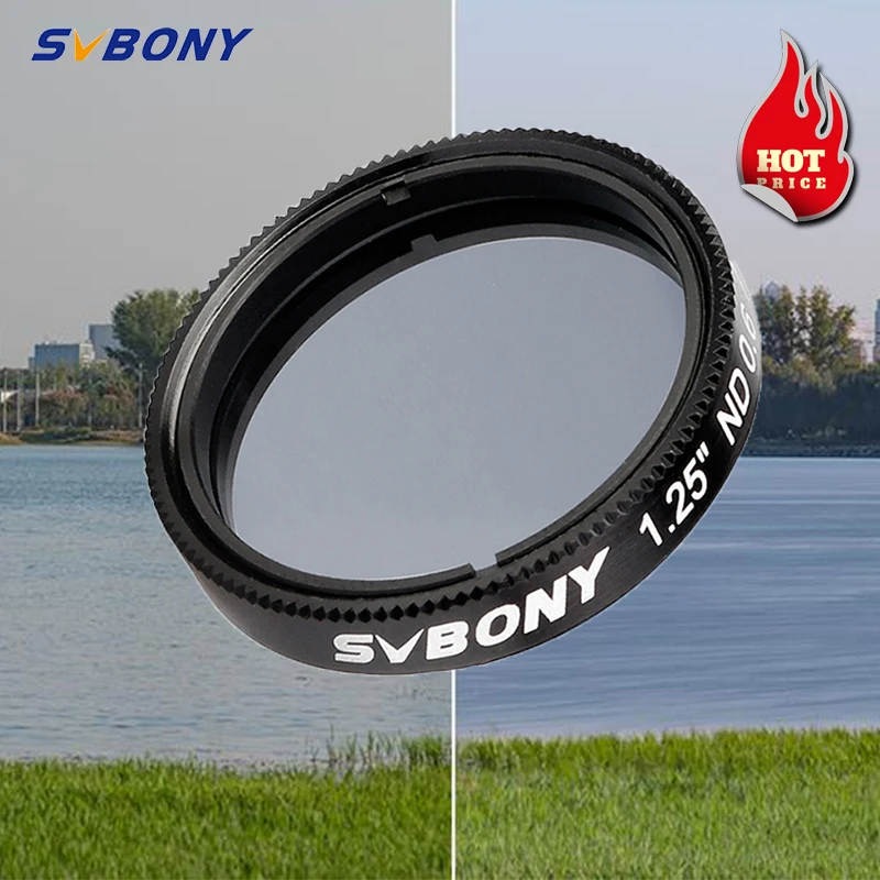 SVBONY SV139 1.25 ND4 ND8 ND16 ND1000 Neutral Density Filter for Telescope Telescope