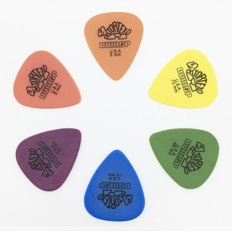 

6pcs/set Dunlop Tortex Guitar Picks Standard Classic Mediator Acoustic Electric Guitar Bass Ukulele Pick musical instrument GP26