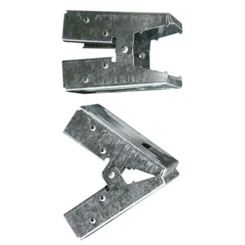 

2 Pieces Stainless Steel Compact Saw Horse Brackets Woodworking Fixtures Portable Drywall Tool Parts