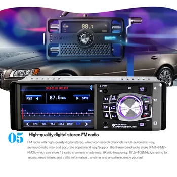 

2 DIN 4.1" Car Bluetooth MP4 Player Autoradio Stereo MP5 Multimedia Player FM Aux Input Receiver Universal Car Multimedia Player