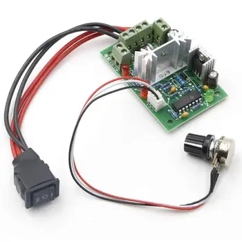 

Upgraded Adjustable DC Motor Speed PWM Controller 10V 12V 24V 30V Reversing Switch 120W