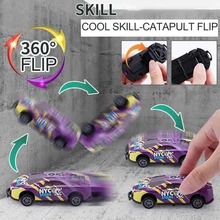 

8 Pcs Jumping Stunt Toy Car for Kids Alloy Pull Back Catapult Car 360 ° Flip Tipper Vehicles Mini Car Model Educational Toy