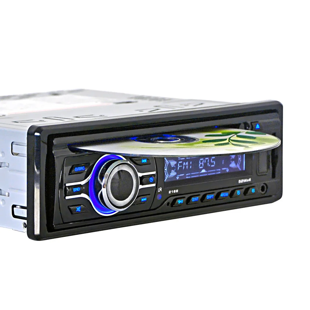 

12v DC Car CD DVD aux SD USB U disk player changer LCD display 1 din stereo receiver universal audio cars MP3 MP4 reader