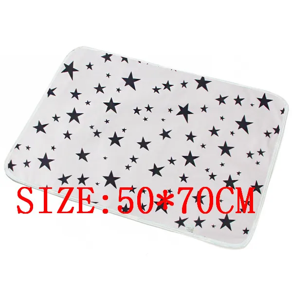 50X70cm bai xingxing Размер 60X75 см 50X70 см детский пеленальный коврик портативный складной моющийся Водонепроницаемый Матрас детские игровые коврики Многоразовые пеленки - Цвет: 50X70cm bai xingxing