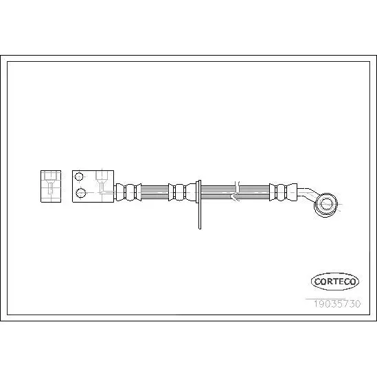 Шланг тормозной перед.лев. Honda Civic VIII 1.4/1.8/2.2CTDi 05 C