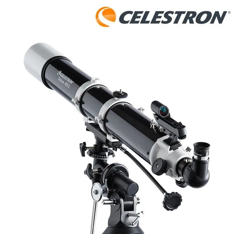 Celestron астрономический телескоп Deluxe 80 EQ с треногой Профессиональный селестрон
