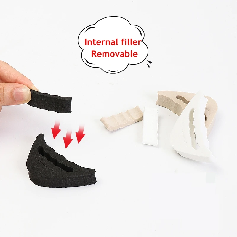 1pair Women High Heel Toe Plug Insert Shoe Big Shoes Toe Front Filler Cushion Pain Relief Protector Adjustment Shoe Accessories forefoot pads toe pads forefoot cushion